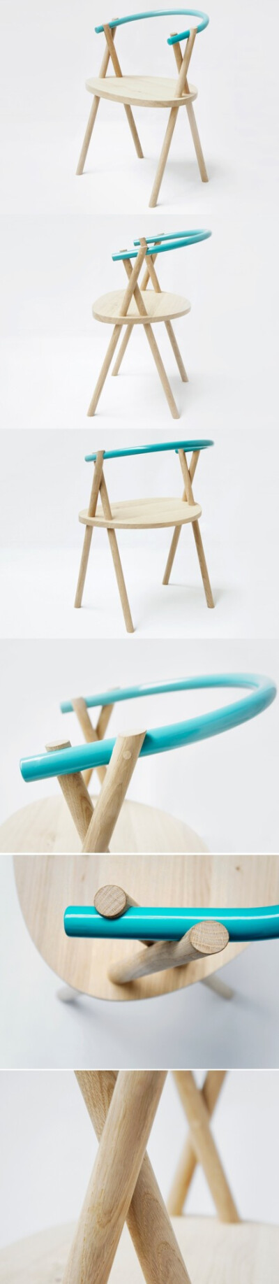 荷兰 oato工作室设计的一把极简椅子: stuck chair。via：http://t.cn/zlWdAMD