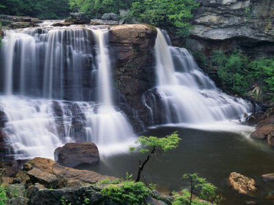 Blackwater Falls Blackwater Falls State Park West Virginia 西弗吉尼亚：黑水瀑布公园风景图片