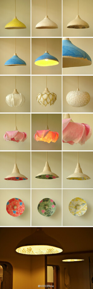 照明作家村松さちえ，用和纸制灯，来表现自然的风景