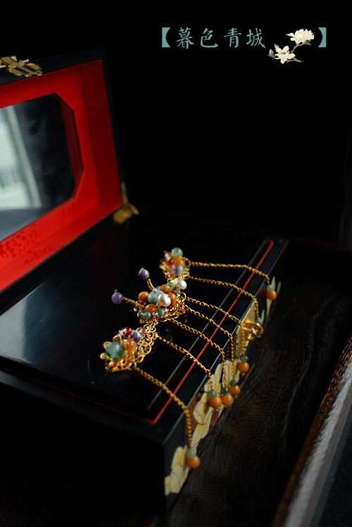 【八宝璎珞】古风 发簪 cos 仿古 汉服 配饰 暮色原创手做(使用的八宝
