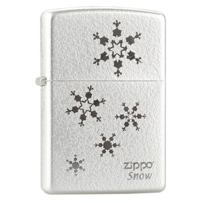 【原来ZIPPO也可以这么萌~】ZIPPO防风打火机正版 五片幸福雪花 镀银