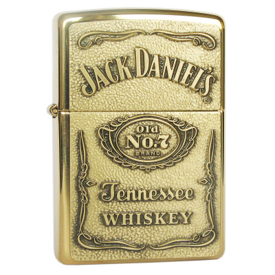 【ZIPPO×Jack Daniel's】原装正版ZIPPO打火机 254BJD428 杰克丹尼酒之铜标签