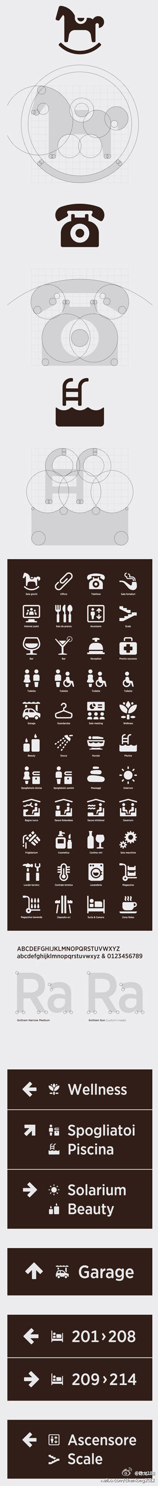 Al Sole Hotel wayfinding system 1