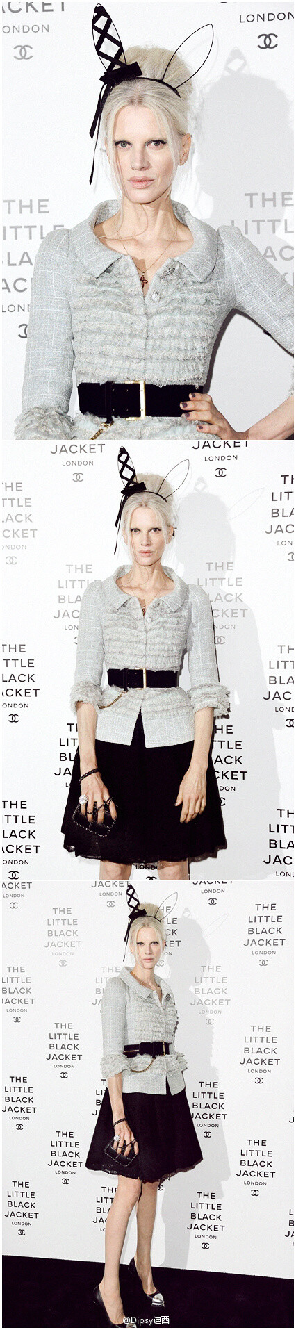 47岁的老牌超模Kristen McMenamy``Chanel 穿搭