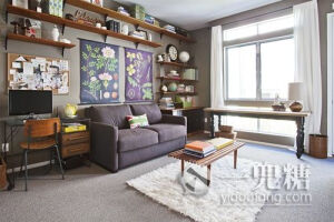 [混搭客厅/书房]当日式被美式包围，变得丰富起来