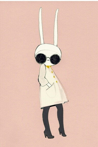 Fifi兔时尚设计插画