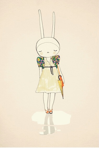 Fifi兔浪漫夏裙设计插画