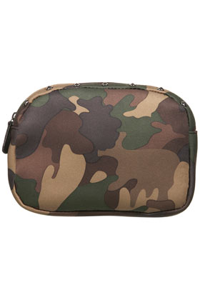 Camo Zip Top Make Up Bag