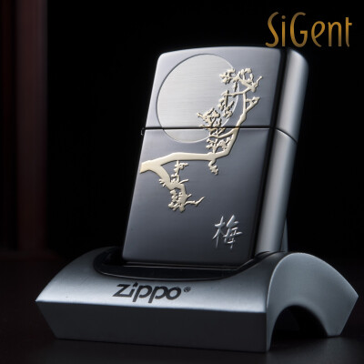 zippo 打火机 正品 正版 创意 防风 黑冰 梅兰竹菊