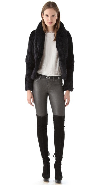 alice + olivia Luke Suede Over the Knee Boots