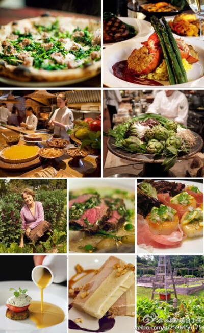 【加州】#Chez Panisse Restaurant法国洗衣店餐厅#是出了名的“绿色餐厅”，美食原料就来自对面的园子里。主厨是国际慢食运动的先驱Alice Waters，她转变了加州的烹饪视角，其招牌菜是法式“牡蛎珍珠”。地址：1517 …