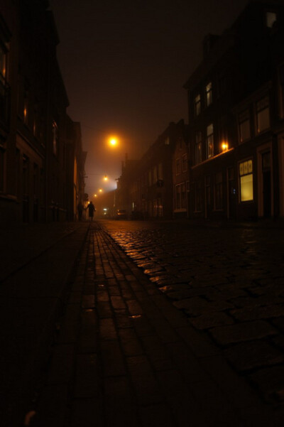 Hazy evening in Haarlem