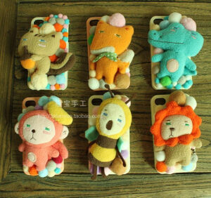 毛茸茸的手机壳，好萌啊！