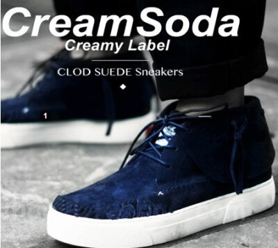 Creamsoda 麂皮运动靴，多彩的麂皮靴，富有民族风的设计理念~让穿上的人都潮流感十足！