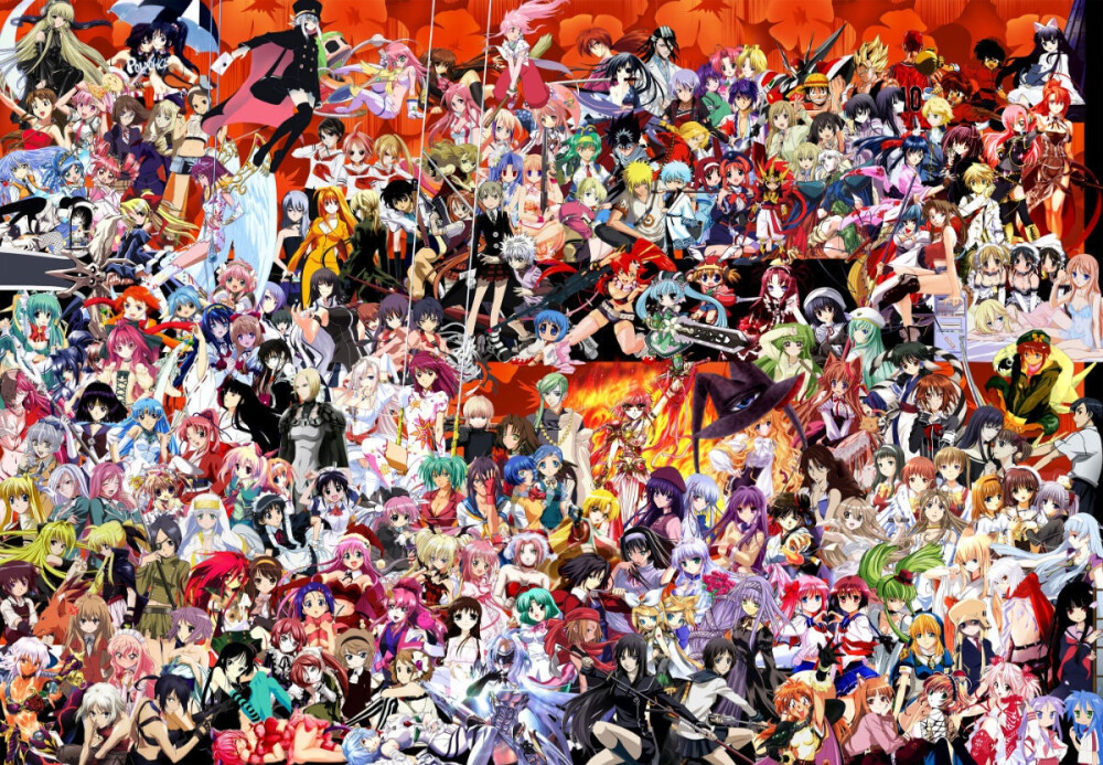 据说史上最全的动漫合影