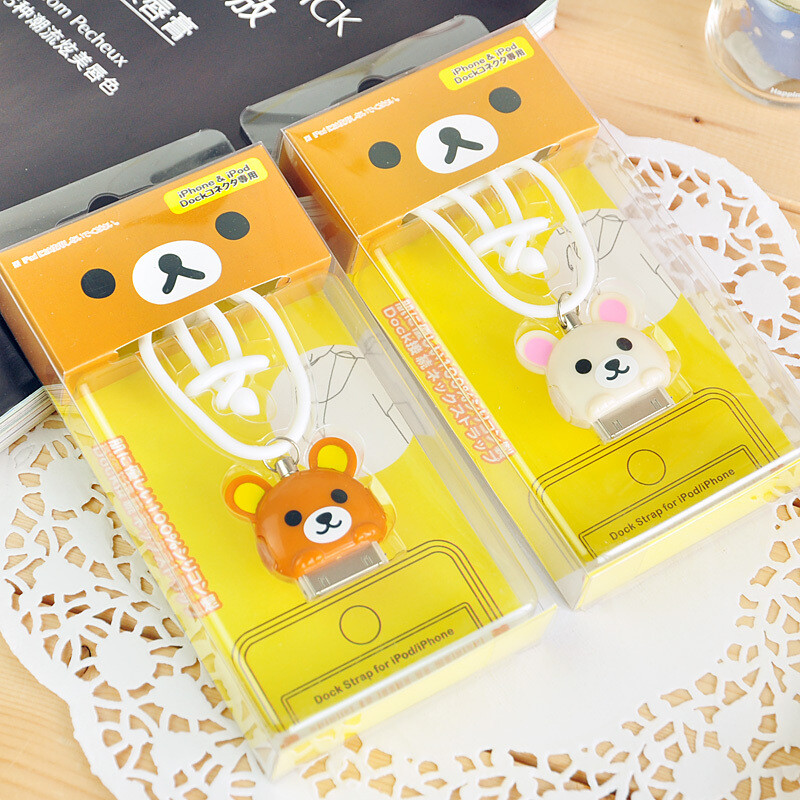 轻松熊系列 硅胶 iPhone4/4s手机挂绳