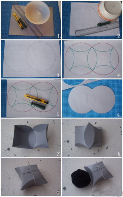 很棒的礼品包装盒DIY，很清楚完整的教程图