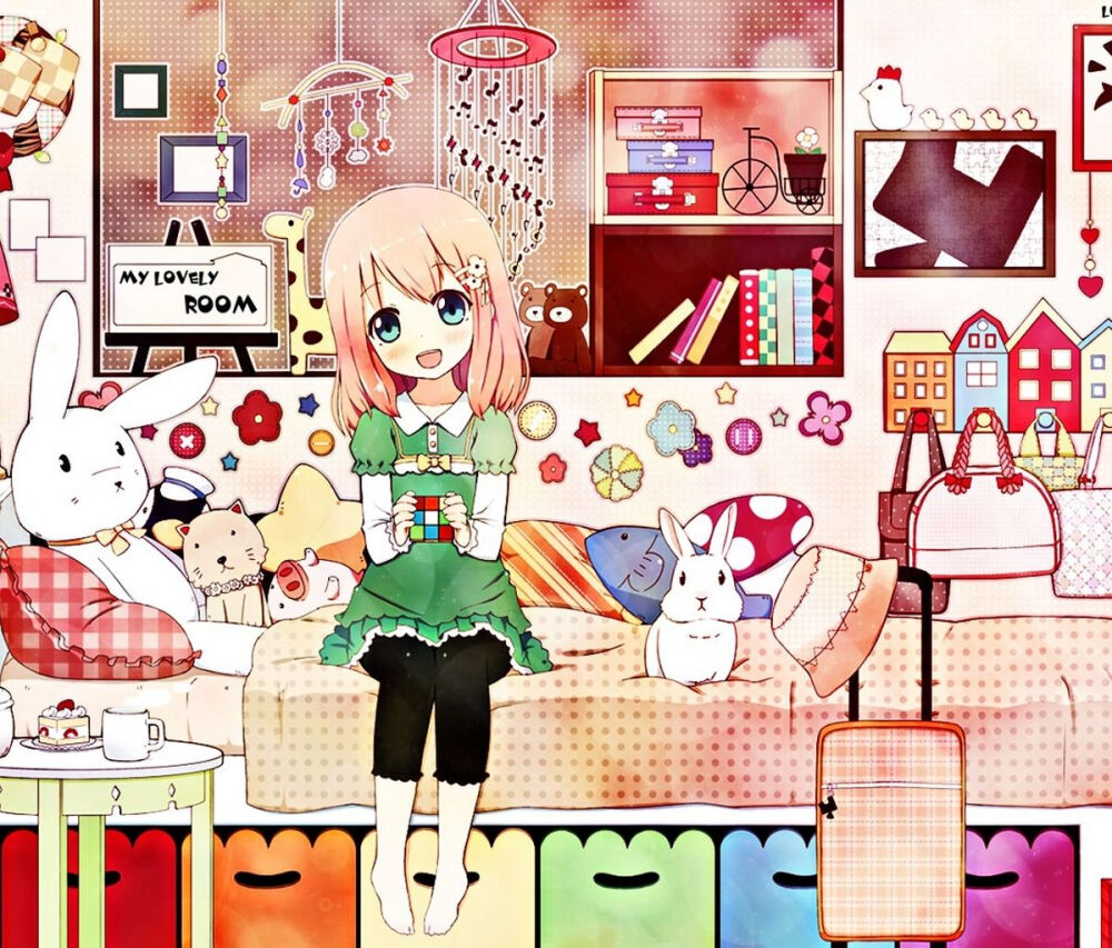 by 兔子小姐。想定制属于自己の文字壁纸 私信（念你七分好） 安卓壁纸、横屏壁纸、手机壁纸、文字、漫画、插画。