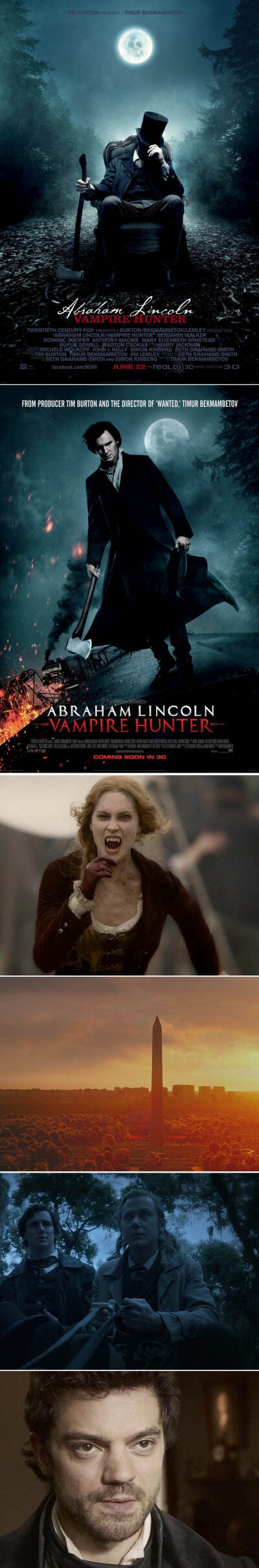 电影——《吸血鬼猎人林肯》（英文片名：Abraham Lincoln: Vampire Hunter）是一部由提莫·贝克曼贝托夫执导的美国影片，讲述了吸血鬼猎人林肯与吸血鬼之间的战斗。1818年，印第安纳州，月光无法洒进茂密的丛林。在丛…