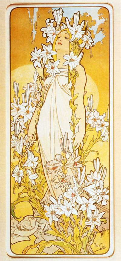 Alphonse Mucha - Lily