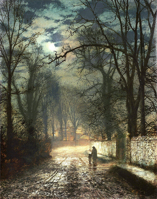 the moonlight painter--John Atkinson Grimshaw