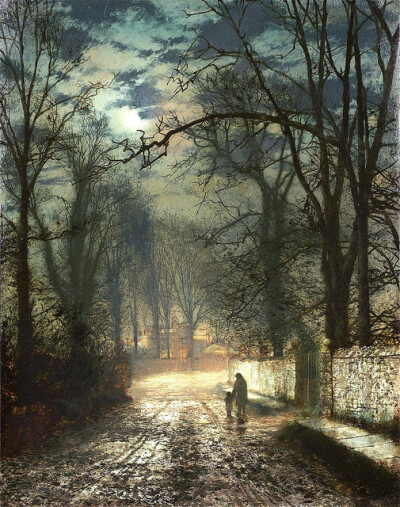 the moonlight painter--John Atkinson Grimshaw