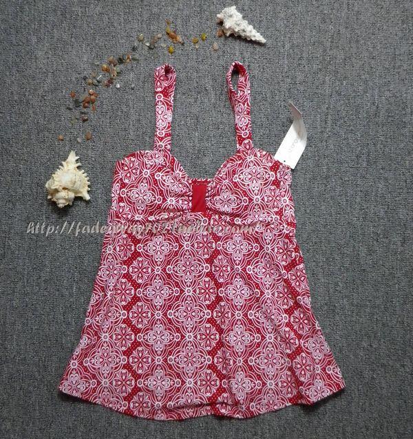 iz lange maternity红白古典印花立体剪裁 修身显瘦遮肚