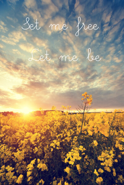 set me free, let me be