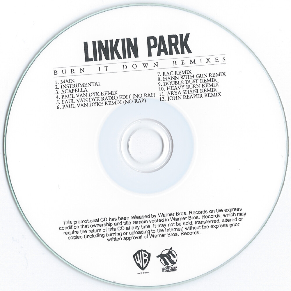 LinkinPark《Burn It Down》CD碟