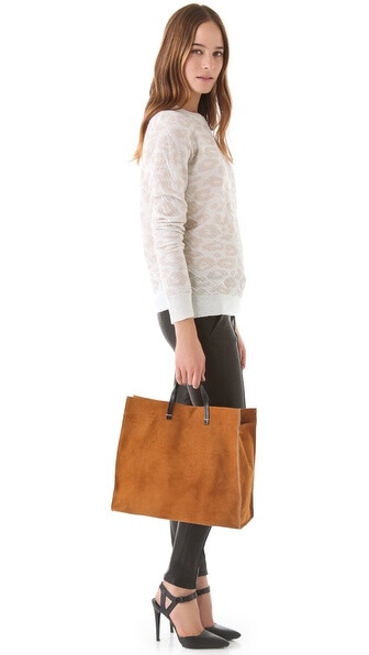 CLARE VIVIER Suede Tote