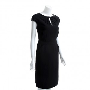 Tory Burch Little Black GIA Dress $325 A classic Little Black Dress intricately embellished with beading, our Gia Dress is the definition of simple elegance. Cut from rich crepe, the tailored silhouette features a keyhole neckline, cap sleeves and banded waist for an utterly flattering fit.