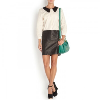 Marc By Marc Jacobs Contrast collar cotton shirt