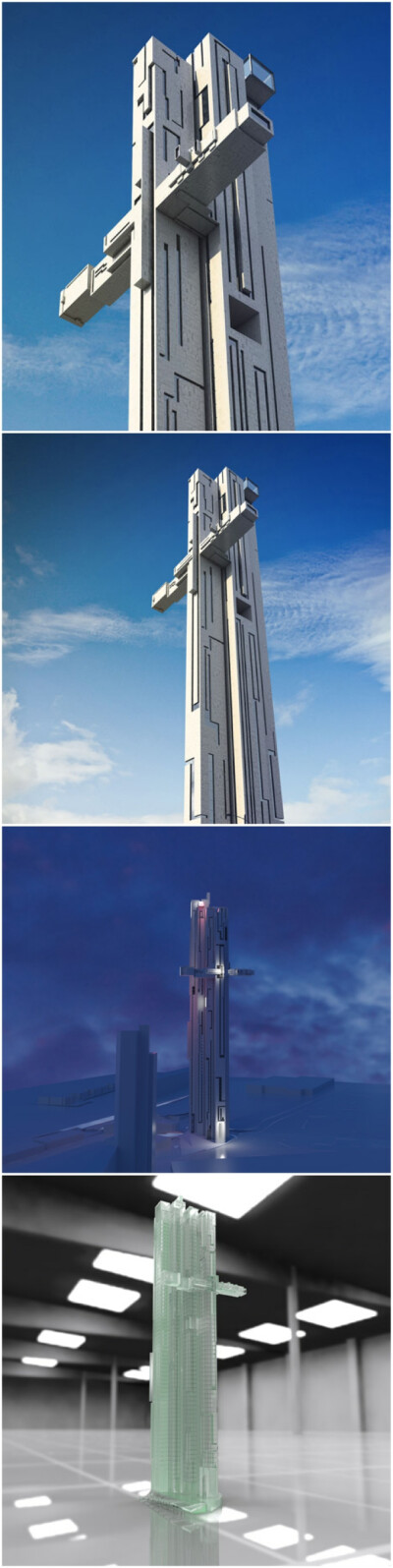 建筑师Maurice Shapero在英国利物浦的海边设计了一座十字架造型的摩天大楼，高近200米，共67层，建成后将成为该市最高的建筑。该楼最大的特点是在接近顶部的两侧有两个伸出的悬臂，形成一个长长的餐厅，届时人们可以…