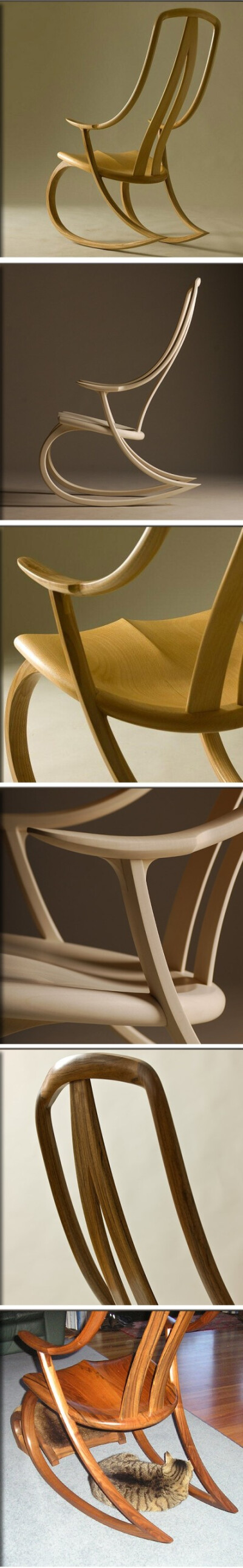 马来西亚木工David haig设计制作的摇椅。