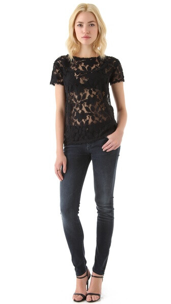 Madewell Carrie Lace Tee