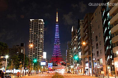 东京塔,旅游图片,全景旅游 夜景