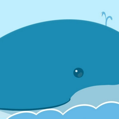 {头像}呆萌小鲸鱼。咻咻咻喷水。【阿团丸子】