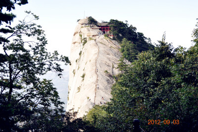 像鱼脊粱的华山西峰