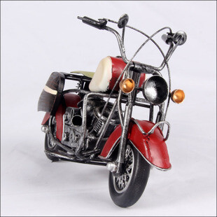 彩色铁皮摩托车模型