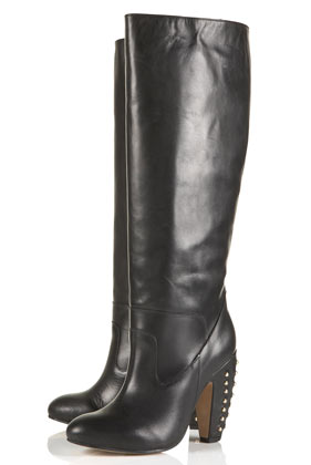 BAILEY Stud Banana Heel Boots