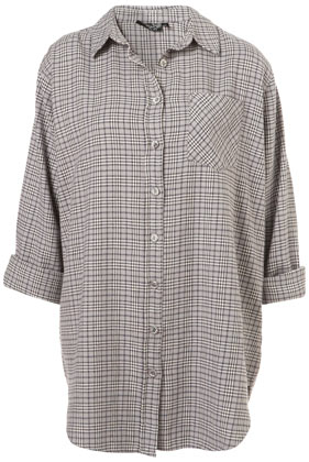 Oversize Check Shirt By Boutique