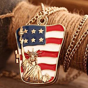 可以放照片的毛衣链