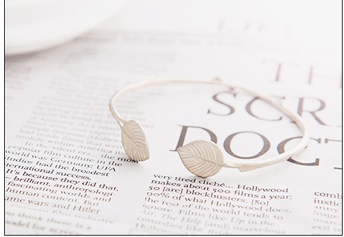 在记忆中橄榄枝是幸运女神手中的信物吧，所以总觉得它能带给人们幸运，这款在Luxbible。com发现的Gorjana 时尚橄榄枝手镯，希望戴着它能给你带来无数的幸运。