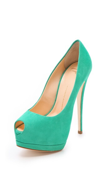 Giuseppe Zanotti Sharon Peep Toe Pumps