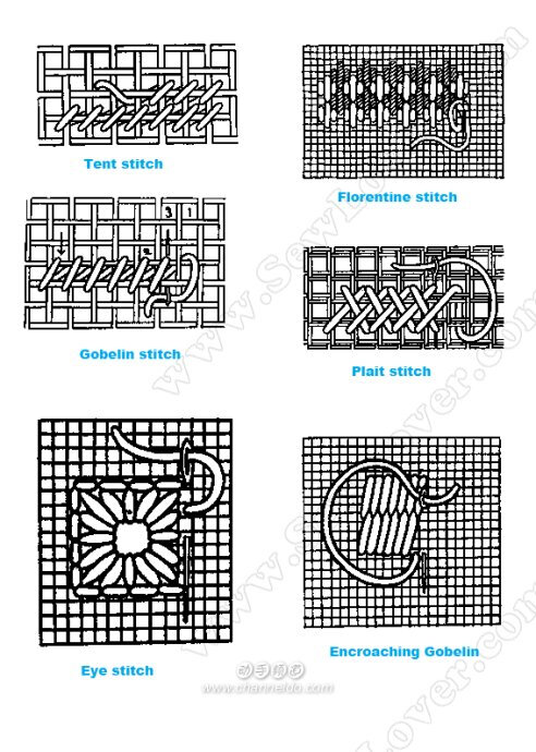 [转载]英国刺绣针法！（喜欢手工的朋友请参考）