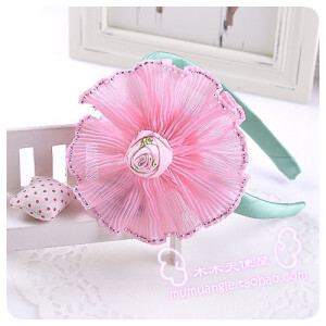 金边超大花朵发箍