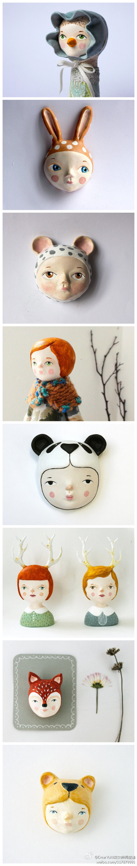 Flor Panichelli是在阿根廷出生的意大利人，08年居住到英国，目前正职是在大学教书，也是一名自由记者，有兴趣做手工艺品。这些就是她的手工泥造童话人物作品