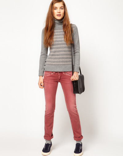 Pepe Jeans Fair Isle Roll Neck Jumper