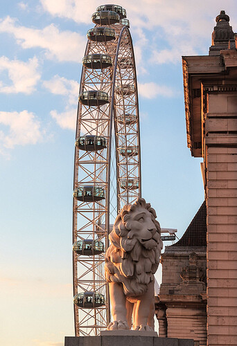 London Eye from Westminster Bridge