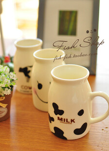 【50包邮】zakka 迷你早餐牛奶杯 水杯 大中号 3款选
